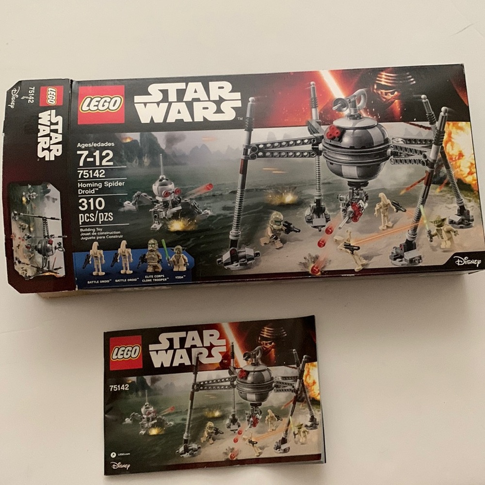 Star Wars, Lego homing spider droid 310 pieces